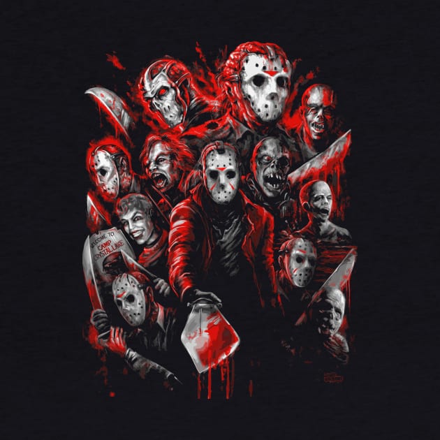 Jason Voorhees (Many faces of) by monstermangraphic